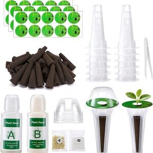 New Open Box **READ**Hydroponic Pods Kit with A&B Plant Food, Hydroponic Pods